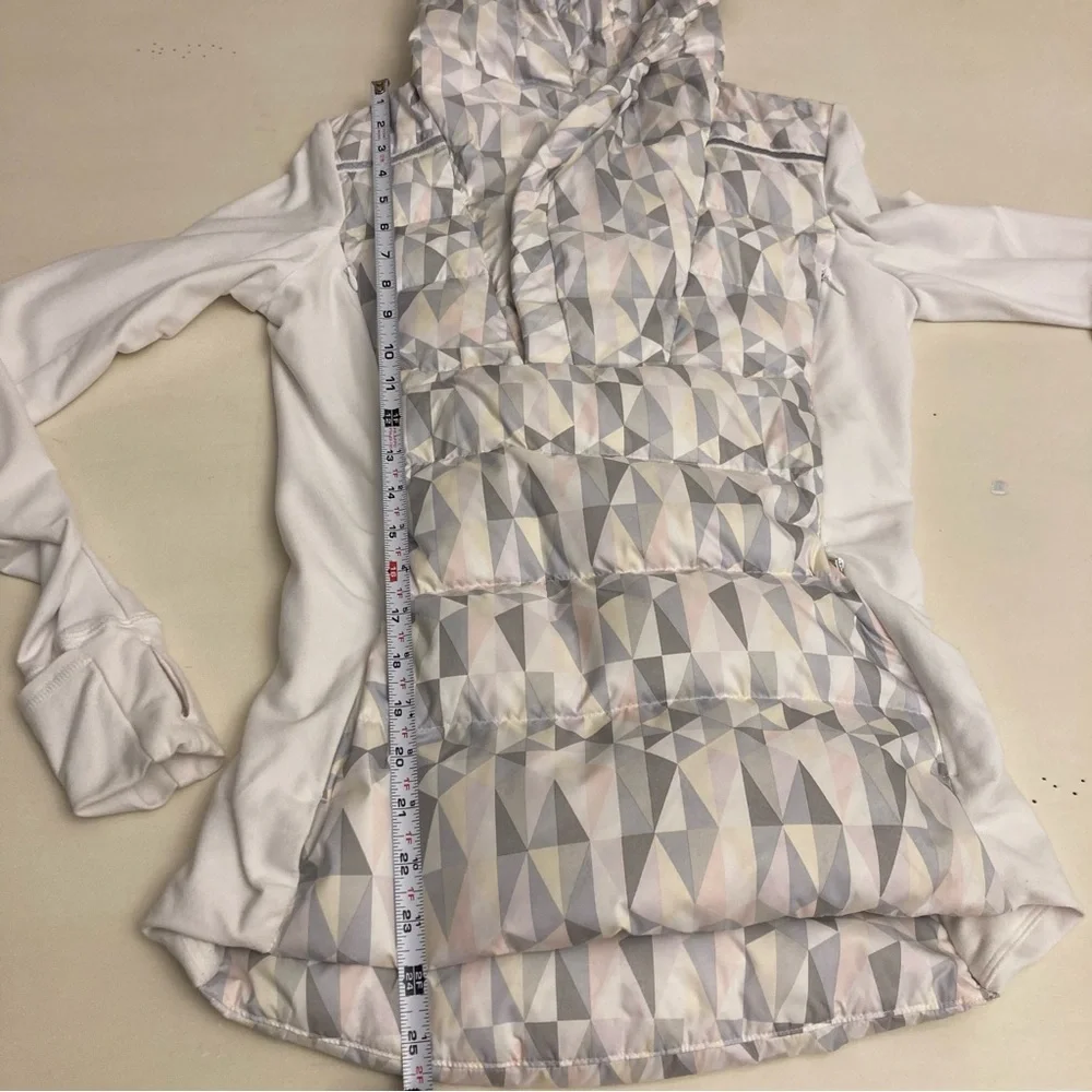 lululemon athletica White and Gray Puffer Jacket